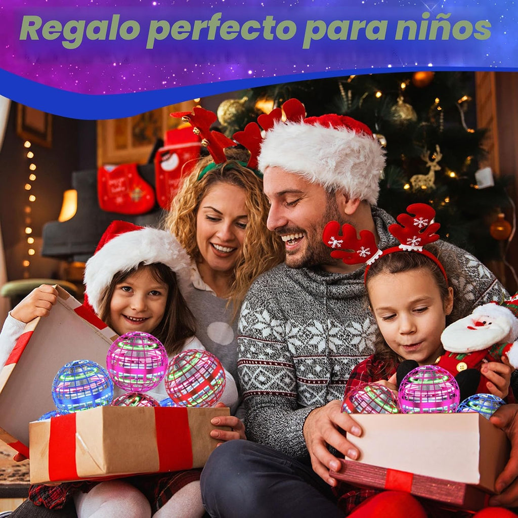 Bola de orbe voladora 2026 Juguetes Soaring Hover Boomerang Spinner controlado a mano, mini dron cósmico globo giratorio para niños, juguete para mosca al aire libre, regalo de cumpleaños