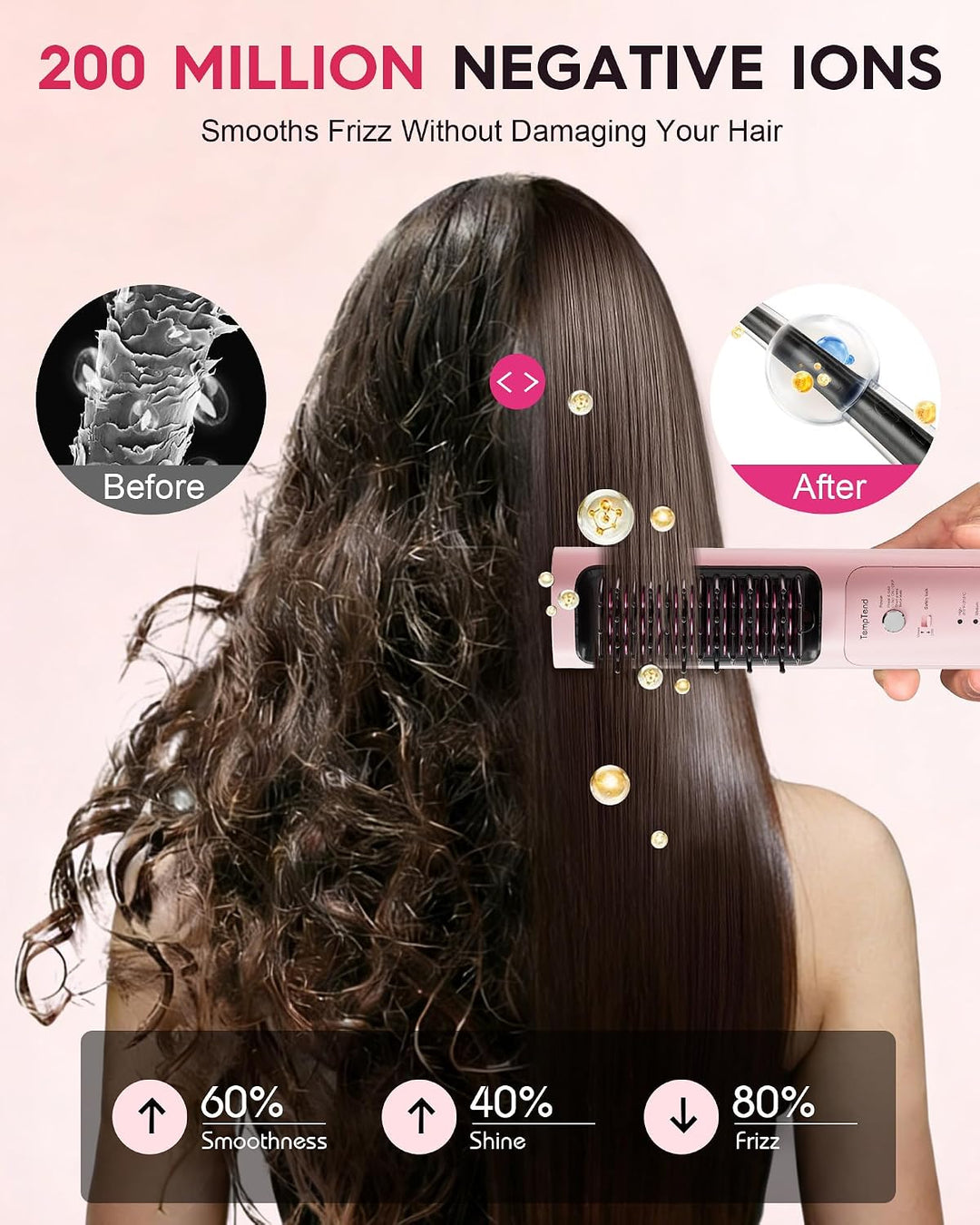 Plancha de pelo inalámbrica E3