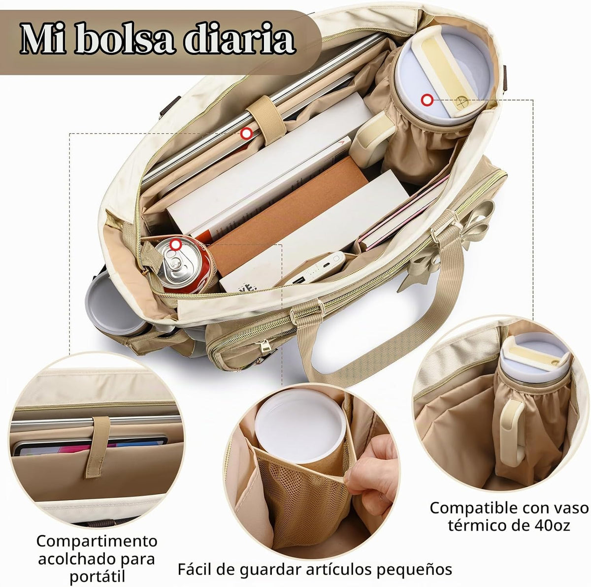 PASMAN Bolsa de mano para profesores para mujer, bolsa estructurada...