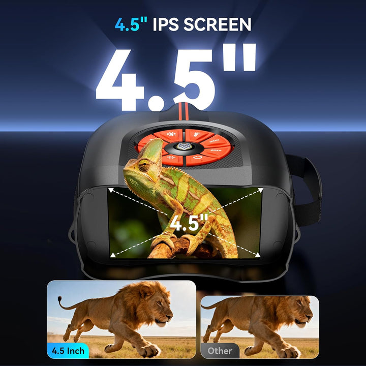 Gafas de visión nocturna 4K para adultos prismáticos de