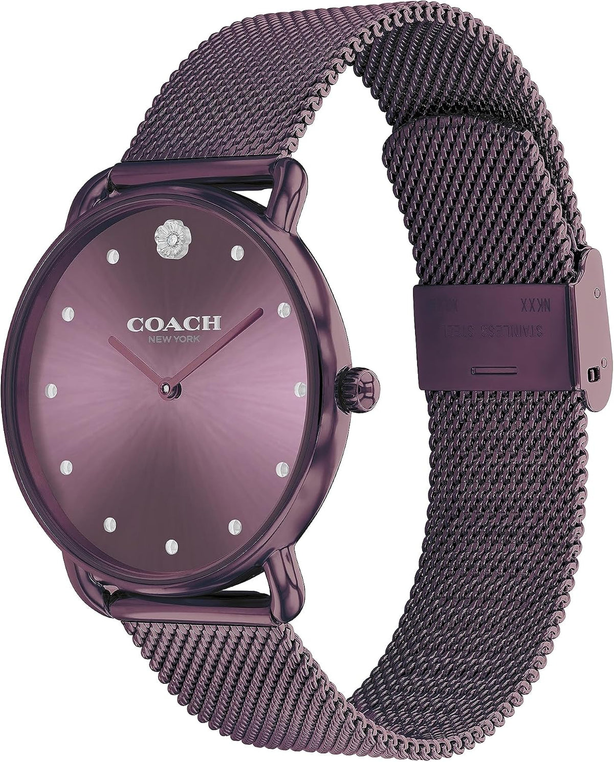 Reloj para mujer Coach Elliot | Elegancia moderna con detalle icónico de Tea Rose | Elegante reloj para uso diario | Regalo ideal para ella | Resistente al agua | 36 mm