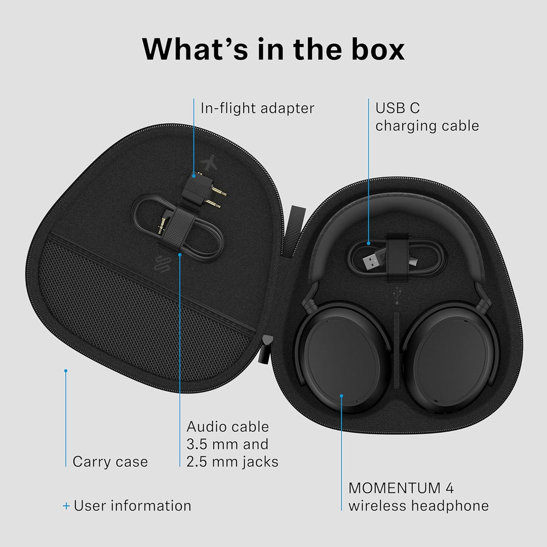 Sennheiser Momentum 4 Inalámbricos - Auriculares con Cancelación de...