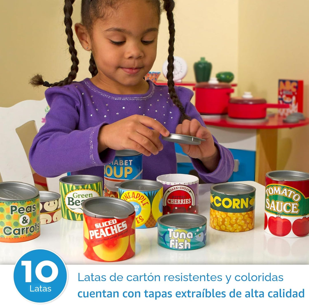 Melissa &amp; Doug, ¡Juguemos a la casa! Accesorios de cocina, Lata...