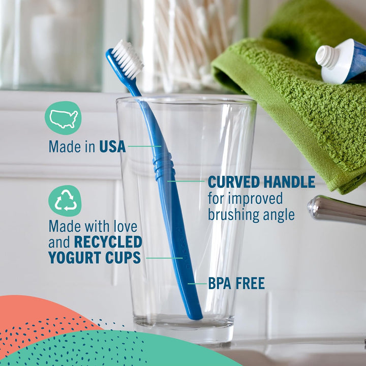 Cepillos de dientes Preserve con funda, 6 unidades. , cerdas ultra...