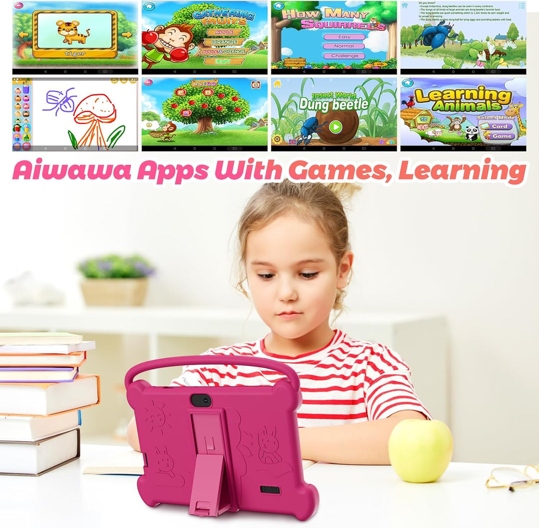 DIGITHINK Tableta para niños de 7 pulgadas 3-9 con funda protectora...