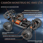 Rc Cars 114 All Terrain RC Car para adultos y niños 4WD