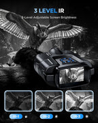 Diyimin Binoculares de visión nocturna 4K zoom 8X/2000