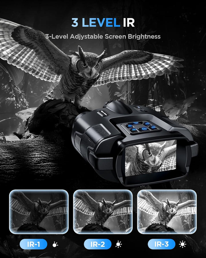 Diyimin Binoculares de visión nocturna 4K zoom 8X/2000