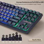 CHONCHOW TKL - Combo de teclado y mouse para juegos, juego RGB con cable