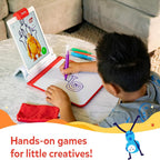 Osmo - Kit de inicio creativo para iPad - 3 juegos educativos de aprendizaje - Dibujo creativo y resolución de problemas/física temprana - Regalos de juguete STEM para niños, niños y niñas - Edades 5-10 (base Osmo incluida)