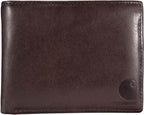 Carhartt Cartera de cuero marrón aceitado para hombre, bolsillo frontal, diseños de paccase y triple pliegue, construcción duradera, regalos para hombres, Talla única