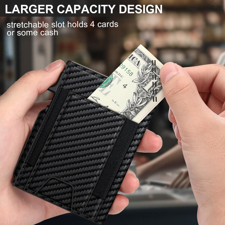 Cartera para hombre con tarjetero delgado desplegable para 9 a 13 t...