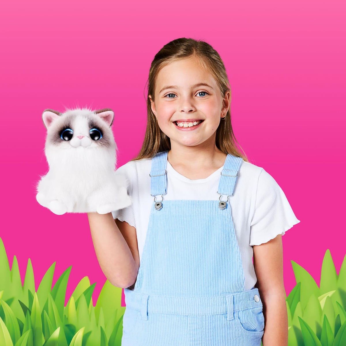 Pets Alive Smitten Kittens Serie 2 (Gato Calicó) por ZURU – Peluche Interactivo con 10 Sonidos, Unboxing Sorpresa, Mascota Suave Coleccionable para Edades 3+