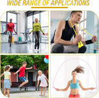 Xinnun 32 cuerdas de salto de PVC para fitness, cuerda de saltar ajustable de 9.2 pies, cuerda versátil irrompible con mango de plástico para mujeres y hombres, entrenamiento de resistencia, ejercicio