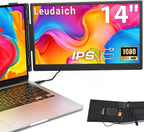 Leudaich Extensor de pantalla para laptop, 14 pulgadas, FHD 1080P I...