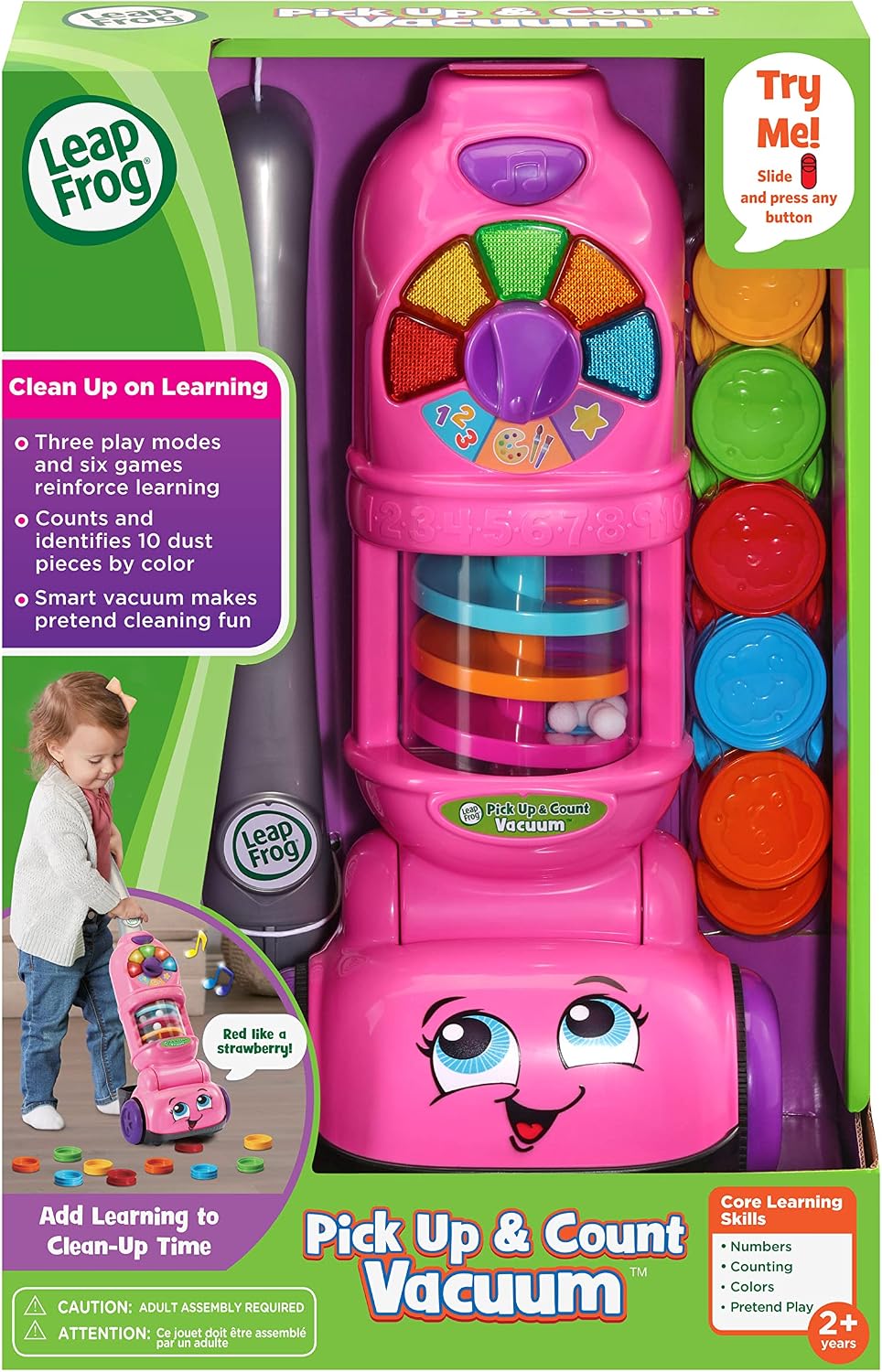 LeapFrog Aspiradora de recogida y cuenta, rosa