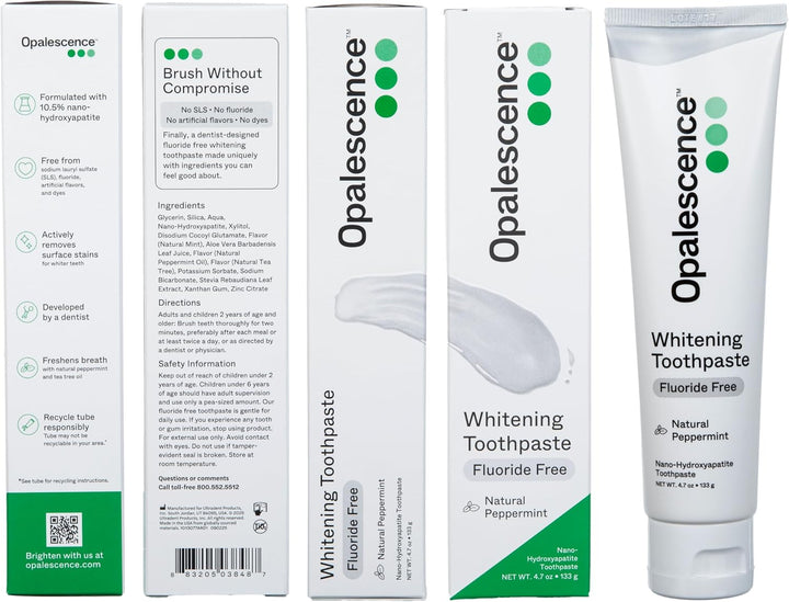 Opalescence Pasta de dientes sin flúor - Nano hidroxiapatita 10.5%...