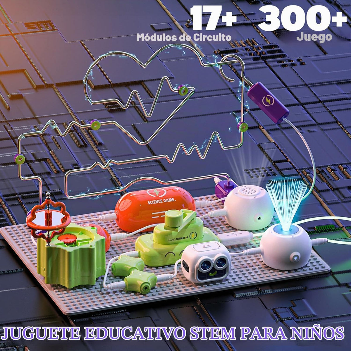 SMILESSKIDDO Kits de ciencia, juguetes STEM de electrónica, más de 300