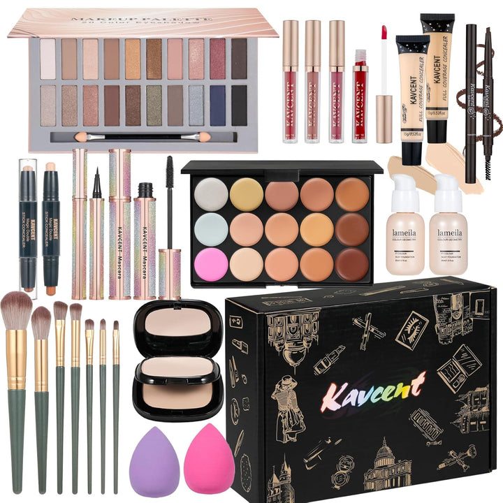 Kit de maquillaje para adolescentes y niñas, kit de maquillaje para...