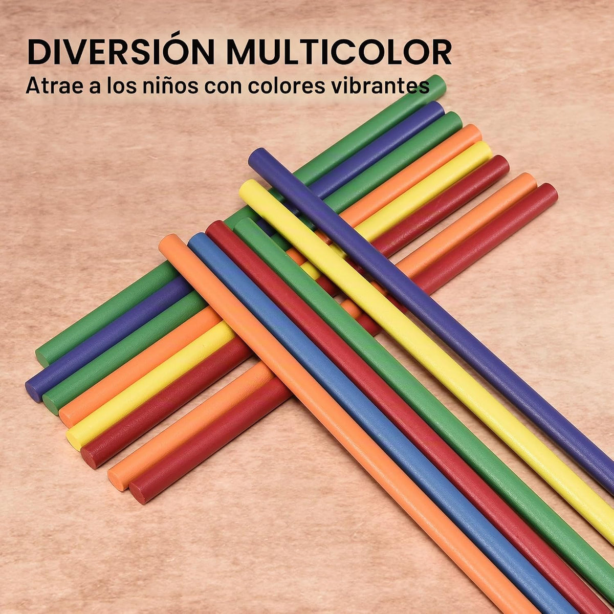 60 palos de ritmo para niños a granel, 12 pulgadas de madera Lummi Sticks música aula instrumentos de percusión, 6 colores