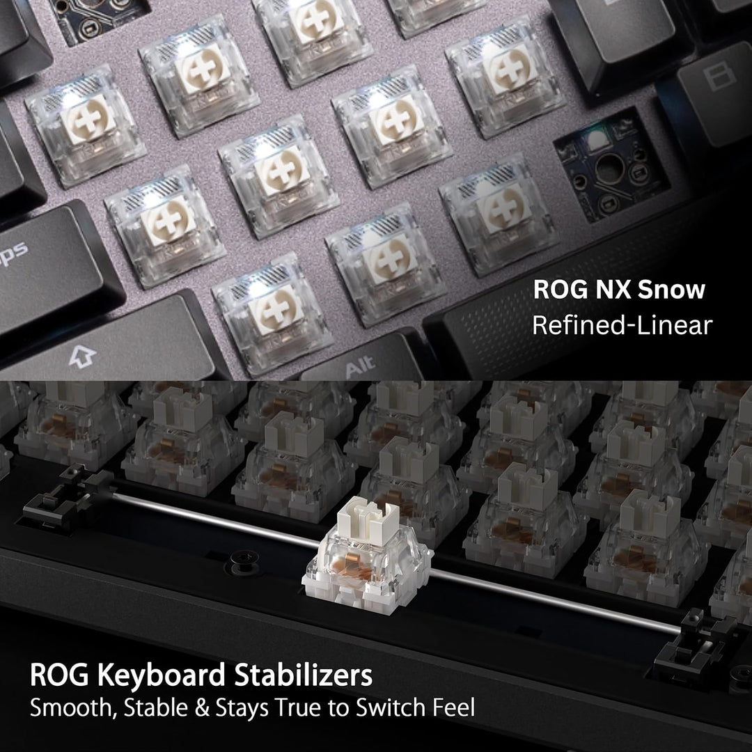 Teclado mecánico para juegos inalámbrico ASUS ROG Strix Scope II 96...