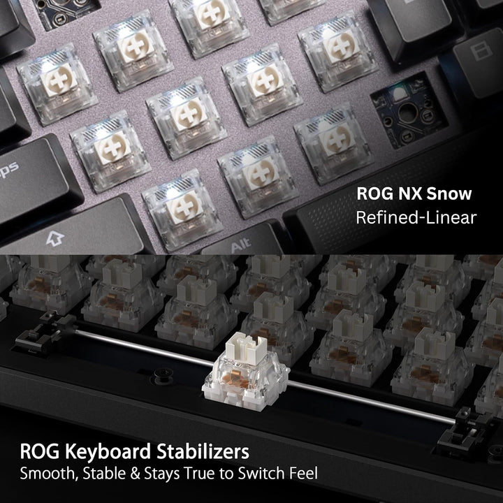 Teclado mecánico para juegos inalámbrico ASUS ROG Strix Scope II 96...