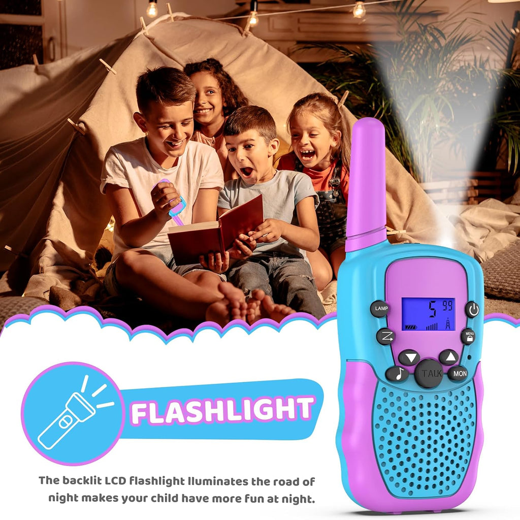 Selieve Walkie Talkies para niños, paquete de 3, juguetes para niños o niñas de 3 a 12 años, rango de 1.9 mi, juguetes para actividades en interiores y exteriores, regalos para niños y niñas de 5 a 8