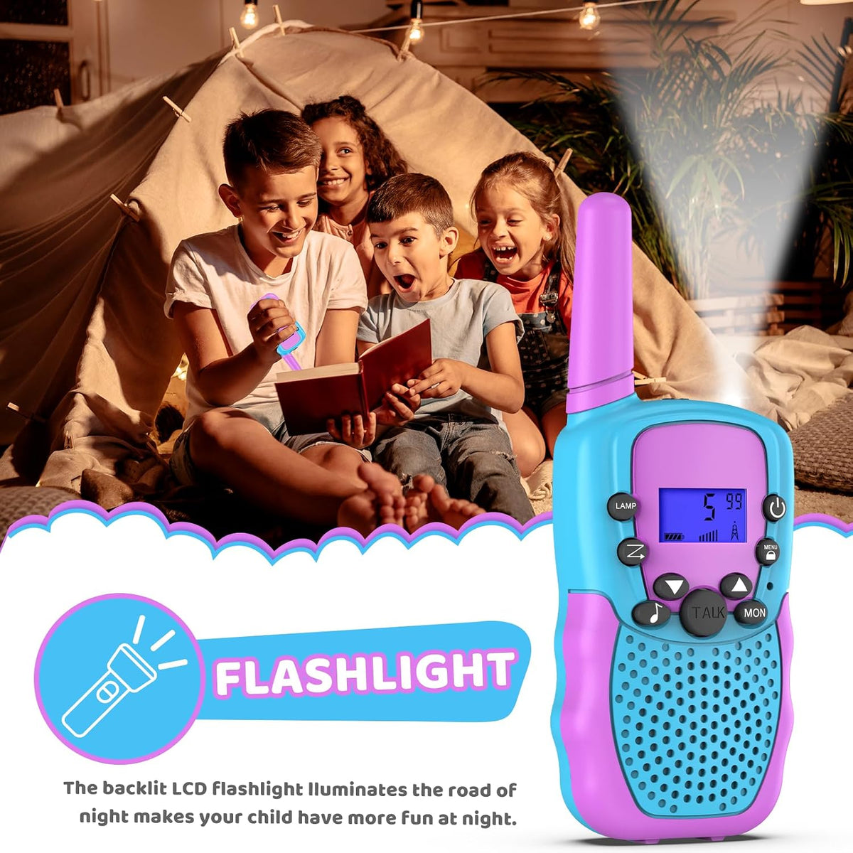 Selieve Walkie Talkies para niños, paquete de 3, juguetes para niños o niñas de 3 a 12 años, rango de 1.9 mi, juguetes para actividades en interiores y exteriores, regalos para niños y niñas de 5 a 8