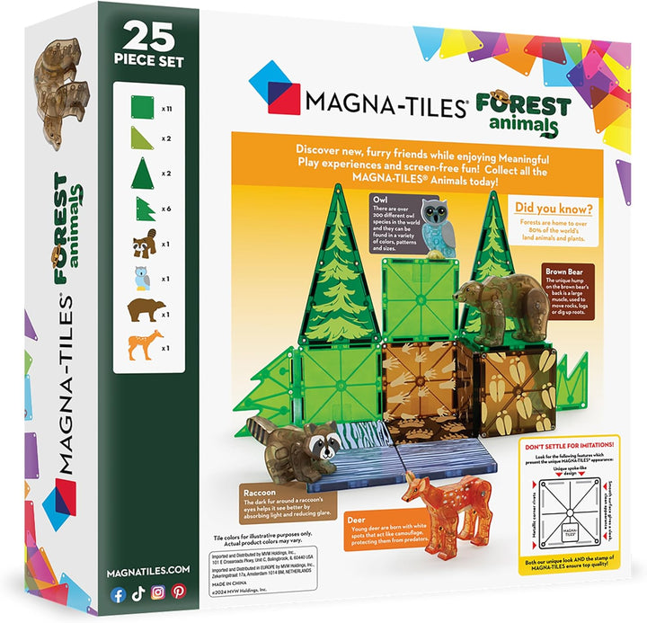 MAGNA-TILES Animales del bosque - Juego de construcción