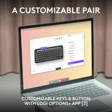 Logitech Pebble 2 Combo para Mac, Teclado y Mouse Inalámbricos, Del...