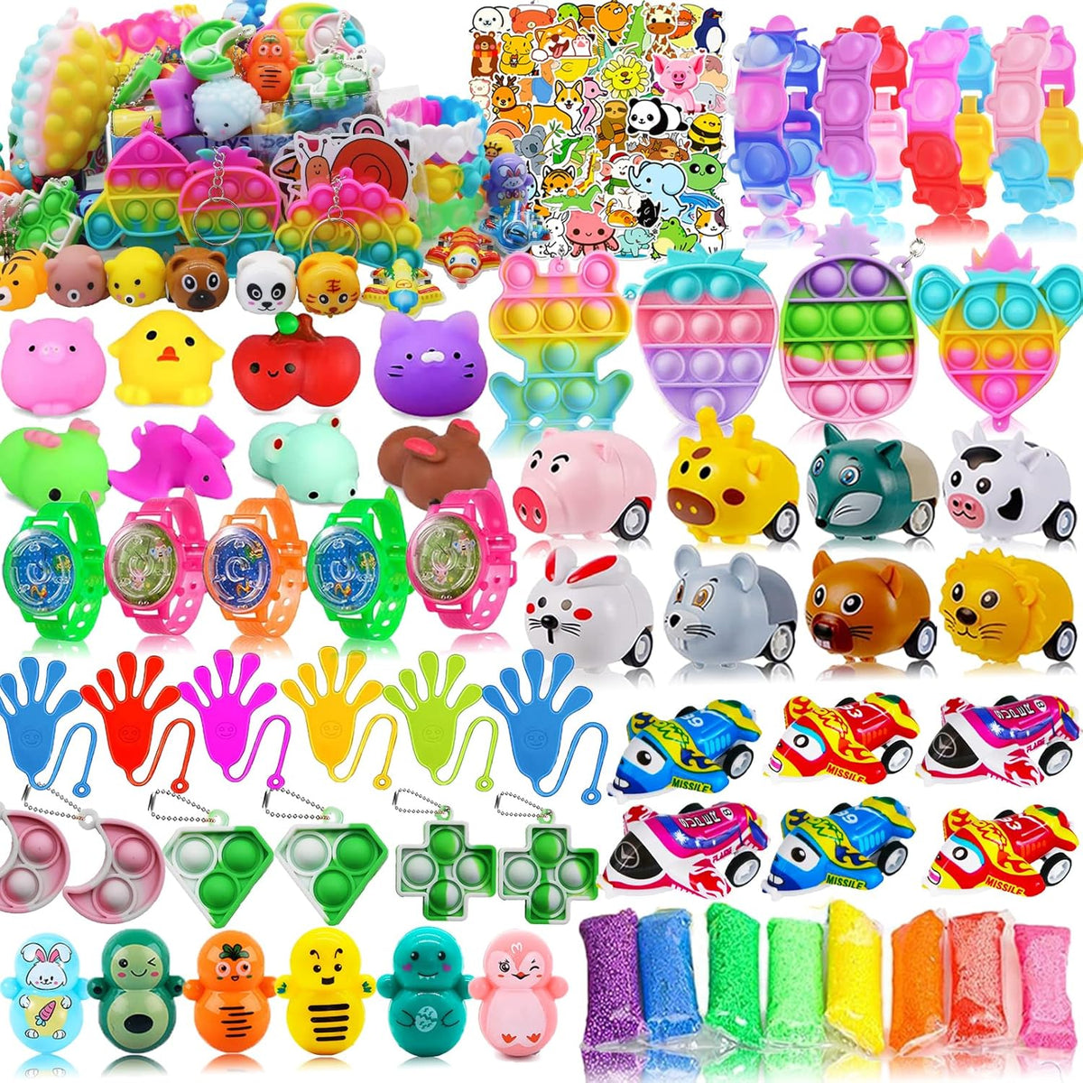 Taulaap 126 piezas de recuerdos de fiesta Pop para niños
