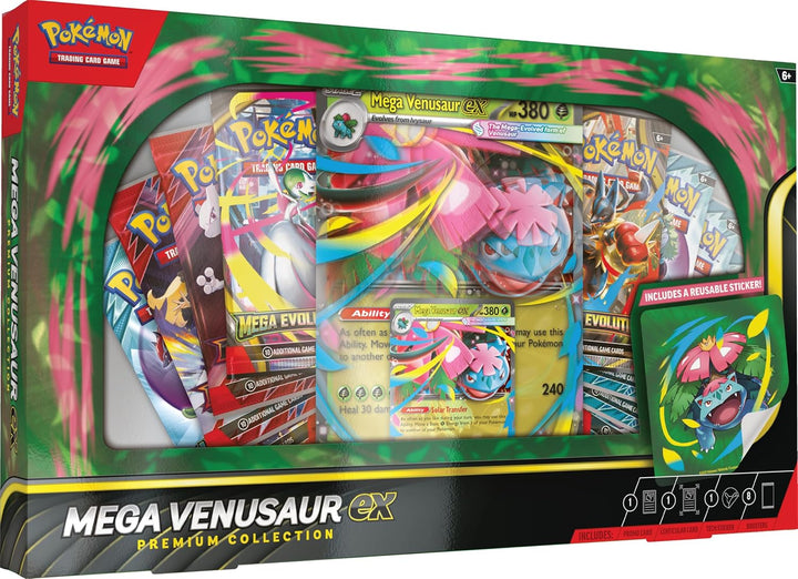 Pokémon TCG: Caja de colección Mega Venusaur ex Premium
