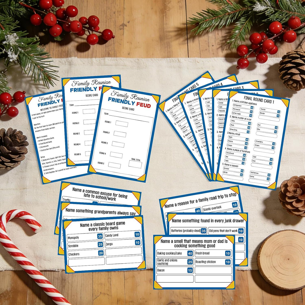 Juego de peleas familiar con 2 zumbadores de respuesta, divertido juego de cartas de preguntas para preguntas y preguntas para la noche de juegos familiares, reuniones de vacaciones, fiestas y