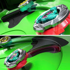 Beyblade X Sneak Attack - Juego de batalla con Beystadium Arena, Rampart Aegis GB y cortador Shinobi LF, 2 juguetes de juego Takara Tomy, 2 lanzadores, a partir de 8 años