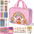 DreamyCandy - Kit de dibujo Capybara de 73 piezas para niños de 4 a 8 años