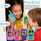 Startcan Walkie Talkies de video para niños, paquete de 2 juguetes recargables de videollamada, juguetes para interiores y exteriores, regalos de cumpleaños de Navidad para niños de 3 a 8 años en