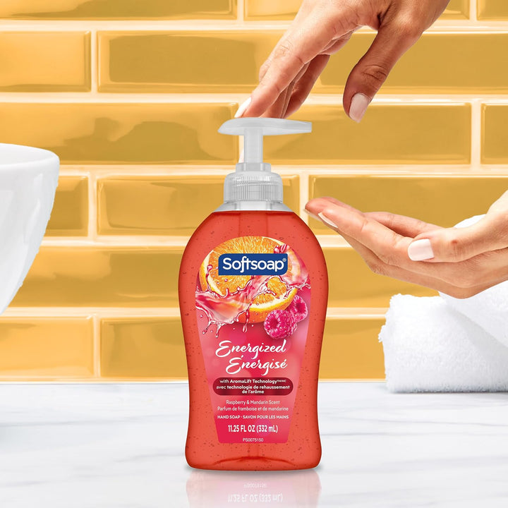 Softsoap Jabón líquido energizado para manos, sin parabenos, pH equ...