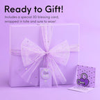 LolliME - Kit de diario de bricolaje morado para adolescentes y niñas de 8 a 14 años, regalo de cumpleaños, juego de diario con cerradura de 300 piezas, artes y manualidades, álbum de recortes y diario creativo