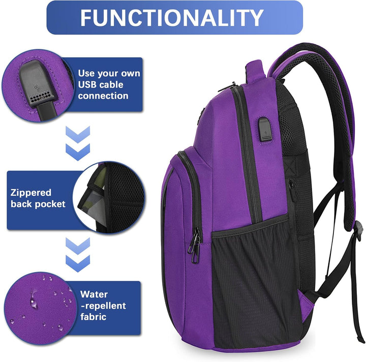 LARIPOP - Mochila para laptop de viaje de 15.6 pulgadas, mochila pa...