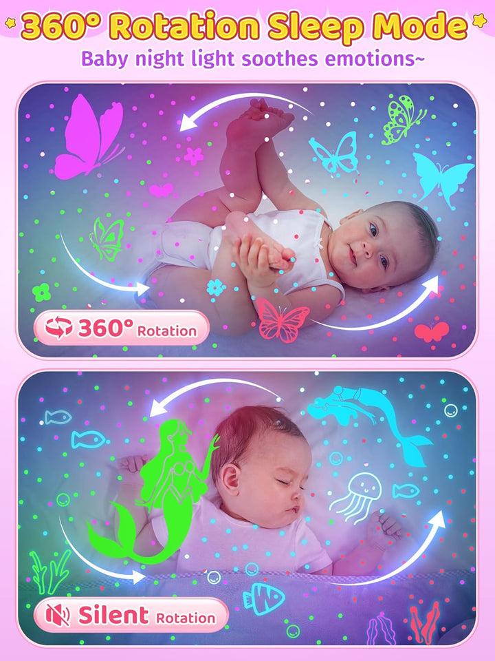 PIKOY Luz Nocturna para Niños, 90 Modos+6 Películas+Atenuador+Tempo...