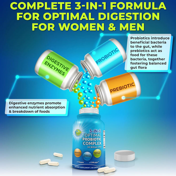 Trío de equilibrio hormonal y salud digestiva \u2013 DIM 200 mg con...