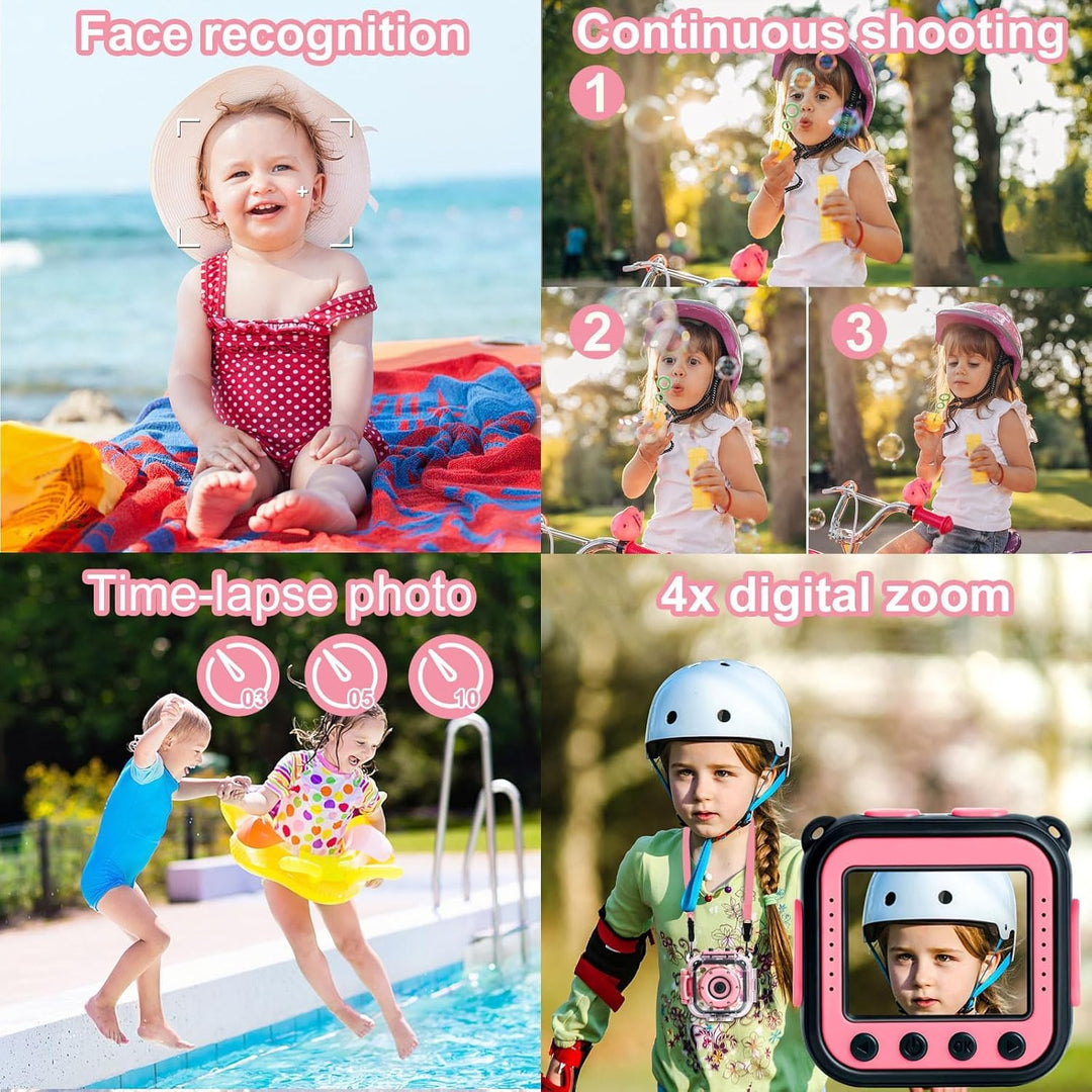 PROGRACE Cámara para niños impermeable - Cámaras de video digitales...