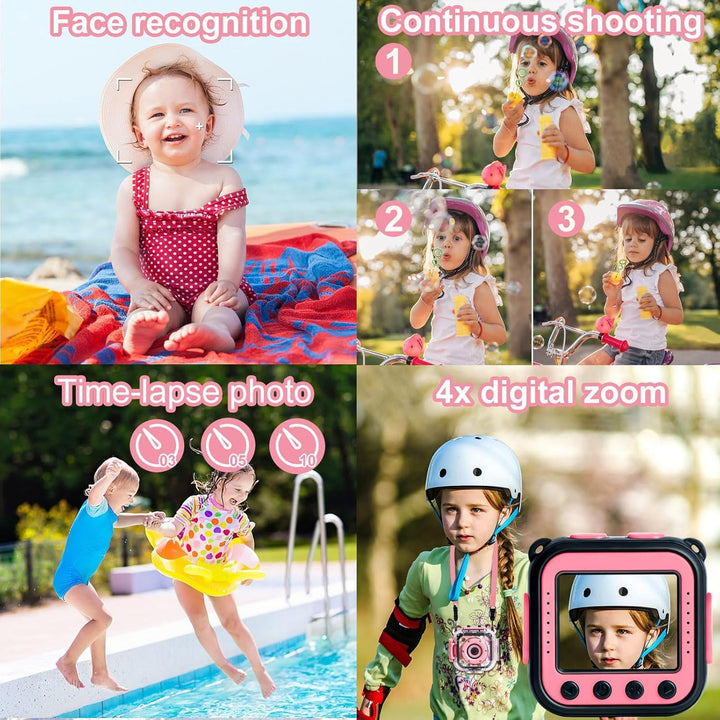 PROGRACE Cámara para niños impermeable - Cámaras de video digitales...