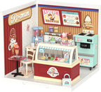 Rolife Super Creator DIY Juego de construcción de casas de plástico en miniatura Tienda de helados