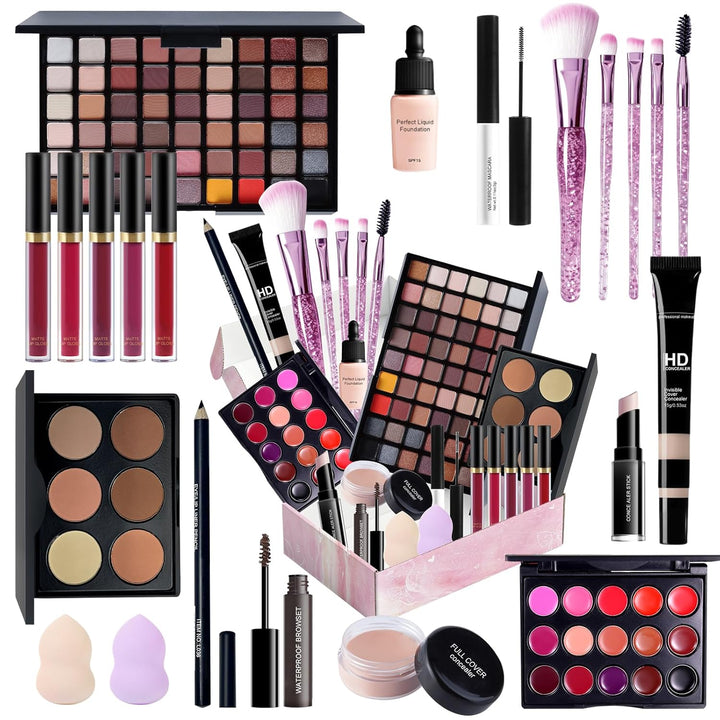 Kit completo de maquillaje para niñas, adolescentes, mujeres, kit d...