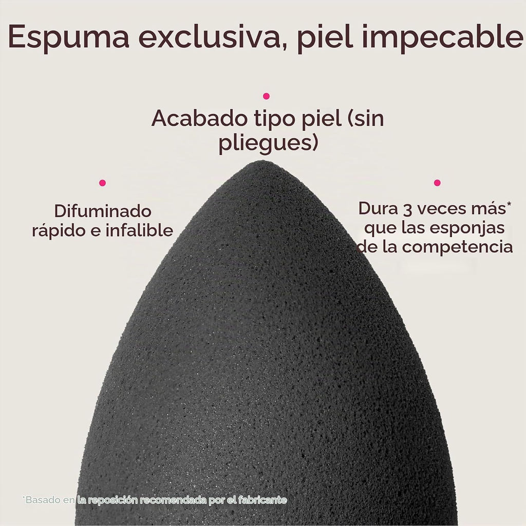 beautyblender® | Esponja de maquillaje Pro Blender | Mezcla bases líquidas, polvos y cremas | Aplicación sin manchas | Vegana, libre de crueldad | Fabricada en EE. UU