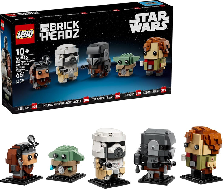 LEGO Star Wars BrickHeadz The Mandalorian &amp; Grogu Allies &amp;...
