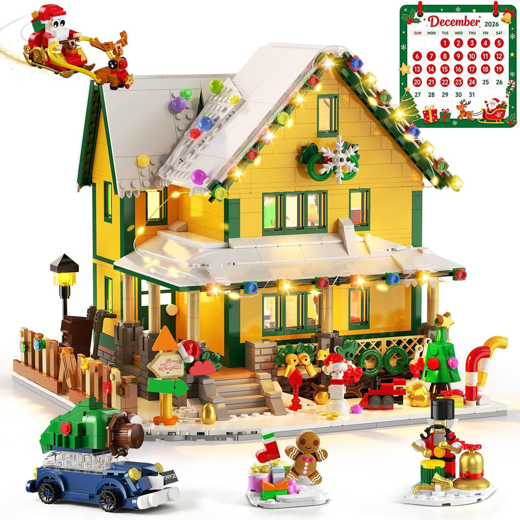 INSOON Calendario de Adviento 2026 Casa de Navidad Mini juego de