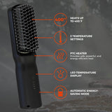 Kit de cuidado de barba Wild Willies: plancha de barba calentada pa...