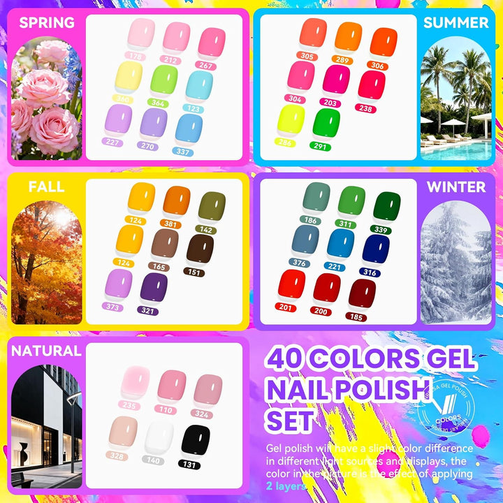 VANREESA Kit de 115 esmaltes de uñas de gel con taladro de uñas con...